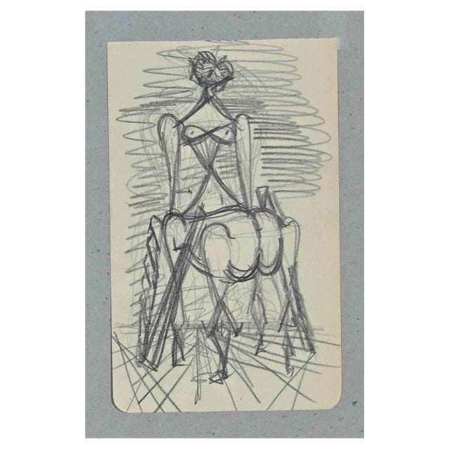 Lucien Coutaud, Metamorphosis, Pencil Drawing, 1945 For Sale