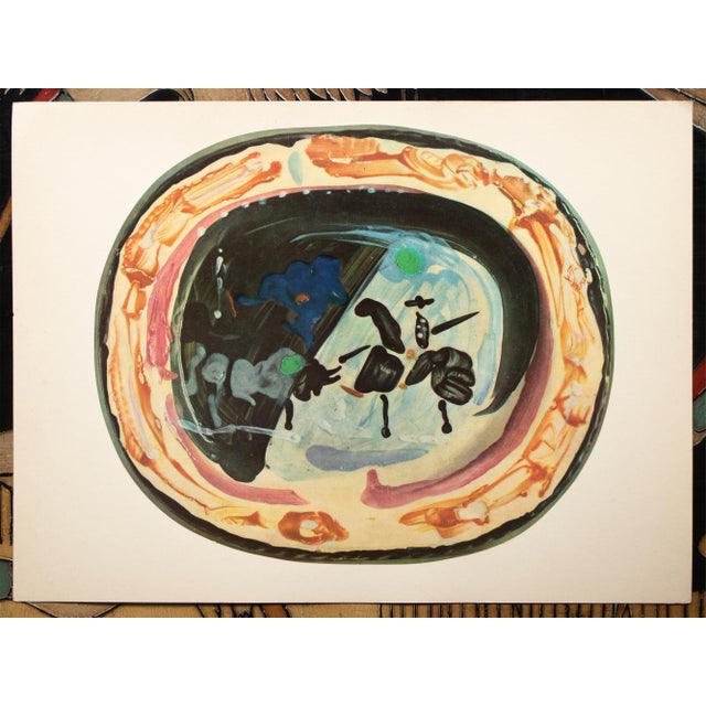 1950 Set of 8 Vintage Prints of Picasso's Ceramic Platters From Switzerland For Sale - Image 12 of 18