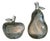 Murano Glass Apple and Pear by Seguso Viro, Italy, 1990s, Set of 2 For Sale