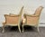 Vintage French Louis XV Style Bergere Lounge Armchairs - Pair For Sale - Image 10 of 11
