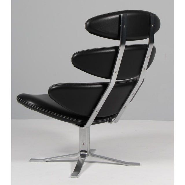 Black Corona Lounge Chair from Poul M. Volther For Sale - Image 8 of 9