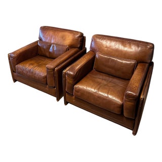 Vintage Chairs in Buffalo Leather, 1990s, Set of 2 For Sale