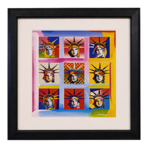 Peter Max “Nine Liberties” Signed Limited Edition Lithograph 201/300, Framed