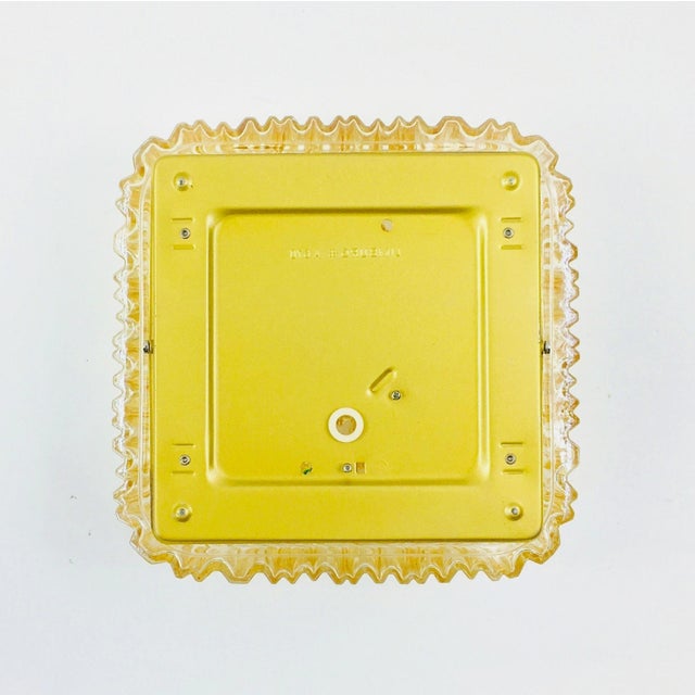 Mid-Century Amber Bubble Glass Flush Mount by Helena Tynell for Limburg, 1970s For Sale - Image 10 of 12