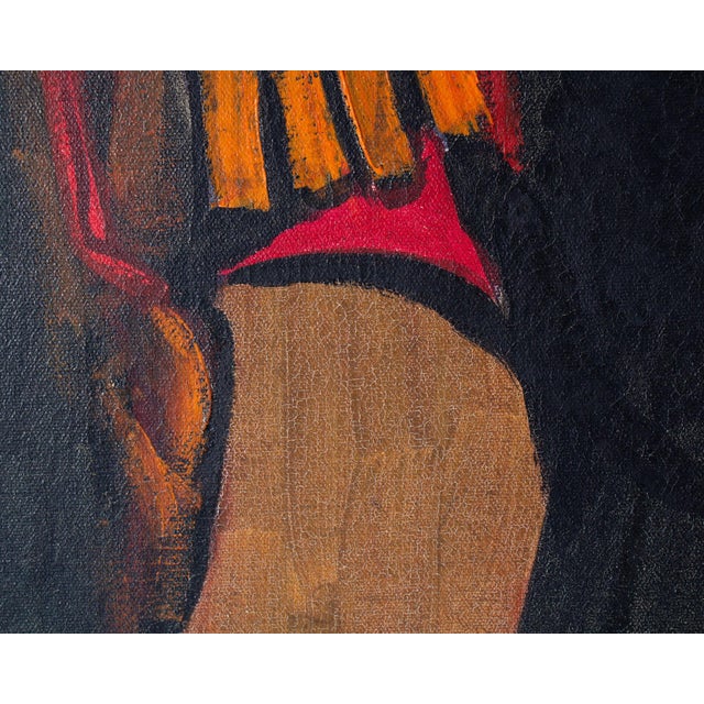 Abstract Oil on Canvas Painting of Adam and Eve by Luigi Fumagalli For Sale In Indianapolis - Image 6 of 7