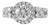 2.43 Carat Round Brilliant Diamond Ring 18 Karat White Gold, Size 6.75 For Sale