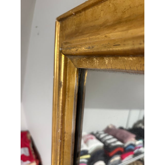Large Vintage Giltwood & Gesso Full-Length Pier Mirror, 64” For Sale - Image 16 of 17