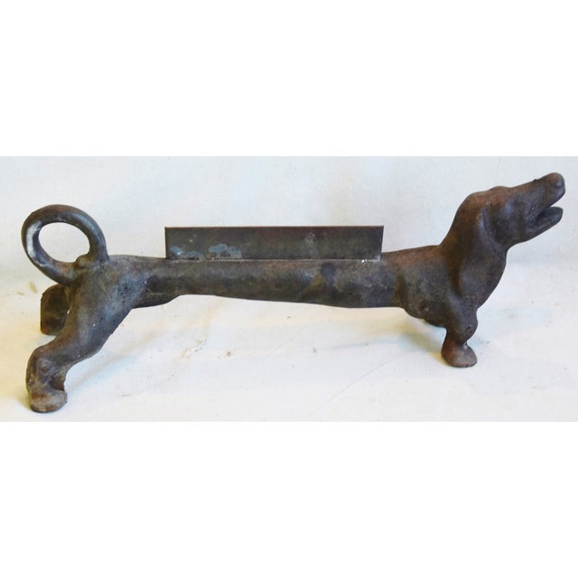 Early 1900s Cast Iron Dachshund Dog Boot Scraper Chairish