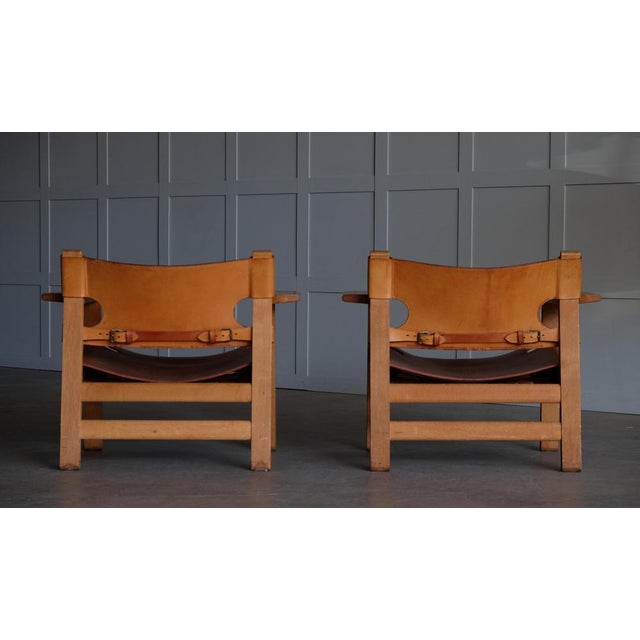 Set of Spanish Chairs attributed to Børge Mogensen, 1960s For Sale - Image 12 of 16