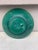 French Green Leaves Majolica Plate Salins, Circa 1890 For Sale - Image 4 of 4