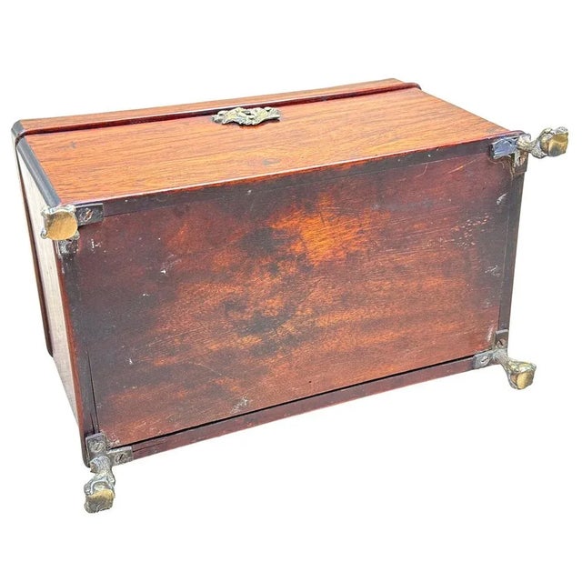 18th Century Padouk Wood Tea Caddy, 1770 For Sale - Image 7 of 12