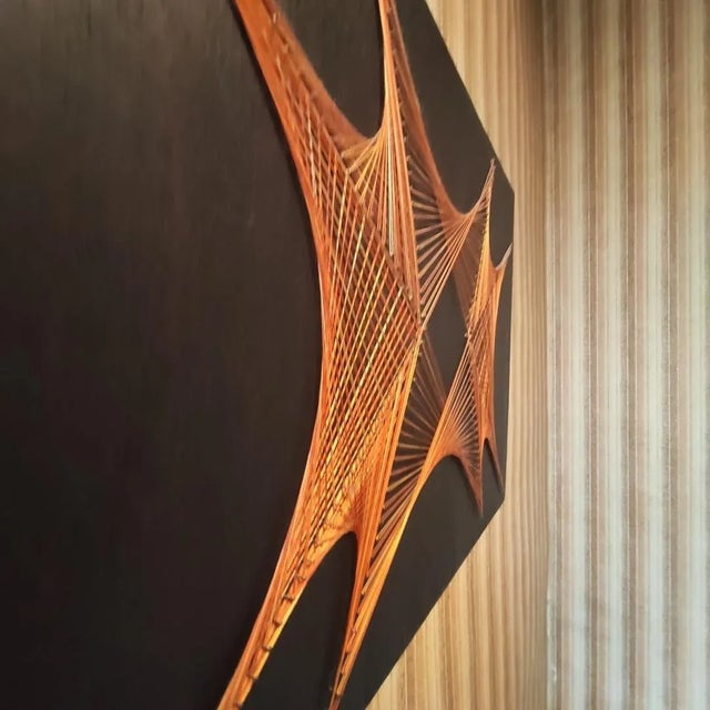 Vintage Painted Wall Panel, 1970s For Sale - Image 4 of 8