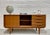 1960s Sculptural Mid Century Modern Styled Credenza | Teak Media Stand | Handmade Sideboard For Sale - Image 5 of 13