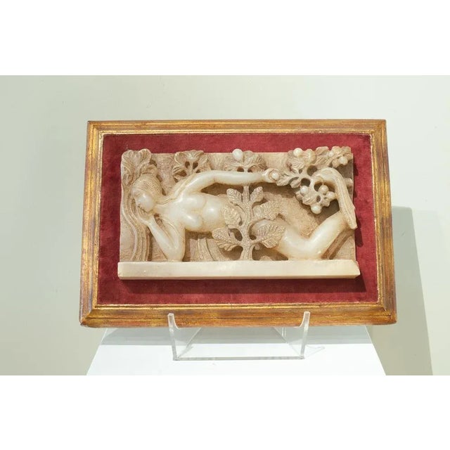 Relief of Eve, Early 1900s, Carved Alabaster For Sale - Image 6 of 6