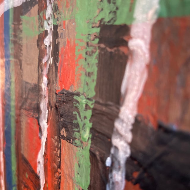 Wood After Purvis Young by John Frates, Mid Century Modern Abstract For Sale - Image 7 of 8
