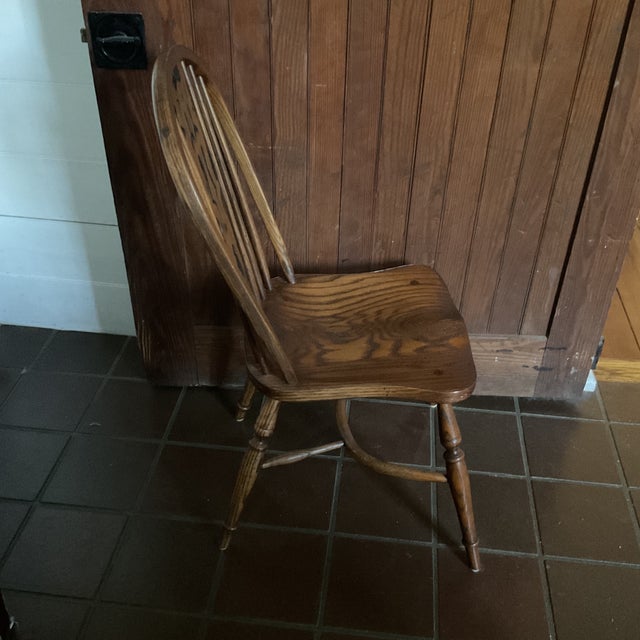 Drdimes Wooden Windsor Style Side Chair For Sale - Image 9 of 12