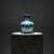 Handmade Ceramic Ata Vase (30cm) Turquoise Relief Floral with Scale Texture For Sale - Image 9 of 9
