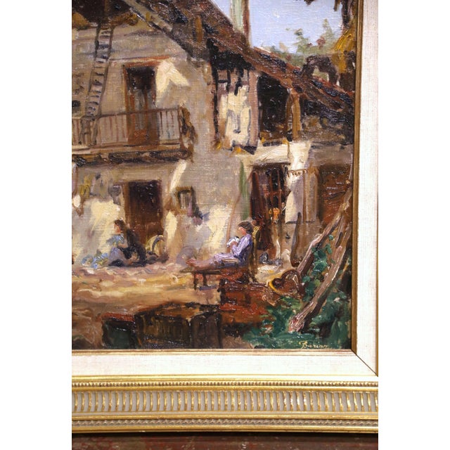 Early 20th Century French Village Oil Painting by Paul Joseph Barian For Sale - Image 10 of 13