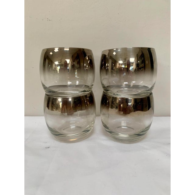 Vintage silver fade roly poly glasses are as good as it gets in mid-century barware. The round shape fits nicely in the...