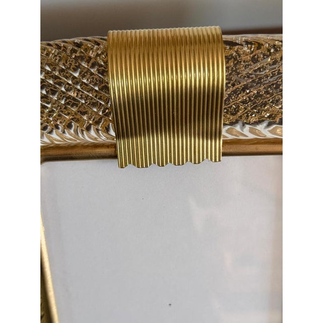 Gold Gold Murano Glass Photo Frame, 2000s For Sale - Image 8 of 10