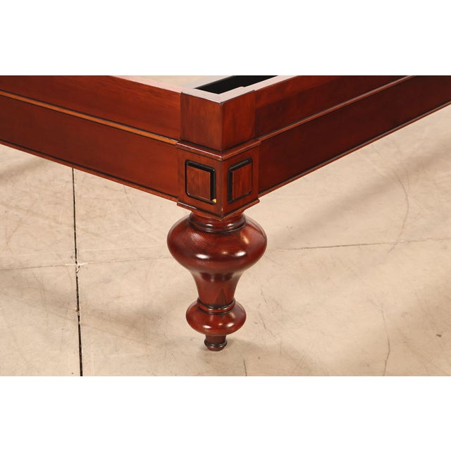 Brown Grange Louis Philippe Style Cherry King Sleigh Bed For Sale - Image 8 of 18