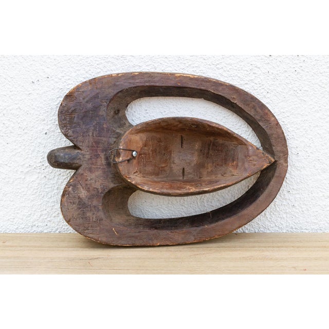 Textile Kwele Mask, Eyes of the Night For Sale - Image 7 of 8