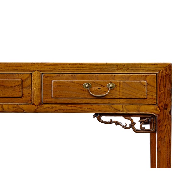 19th Century Elm Chinese Console Table, 1890 For Sale - Image 6 of 10