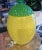 Traditional 1990s Glass Yellow and Green Tropical Pineapple Beverage Dispenser For Sale - Image 3 of 6