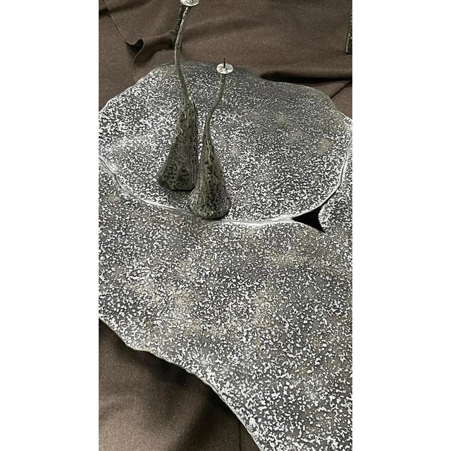 Contemporary Floral Candleholders by Chanel Kapitanj, Set of 2 For Sale - Image 3 of 7