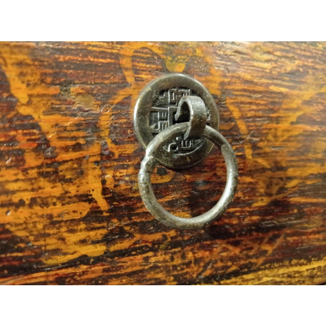 Brown Chinese Stained Fir Sideboard For Sale - Image 8 of 10