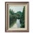 Vintage Expressionist Green River Landscape Oil on Canvas Board For Sale