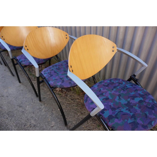 1980s Dutch Vepa Alpine Stackable Armchairs, 1980s, Set of 6 For Sale - Image 5 of 18