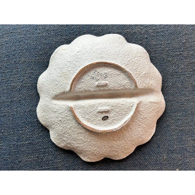 Mid 20th Century Giant Mid Century Modern Textured Italian Dish Attributed to Fratelli Fanciullacci For Sale - Image 5 of 8