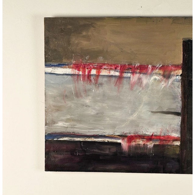 Abstract Abstract Painting by H. Krell, Circa 1950 For Sale - Image 3 of 4