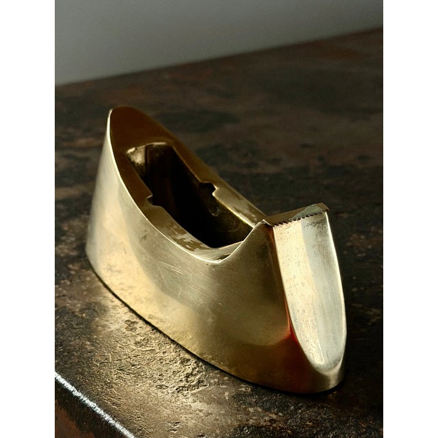Cast Brass Tape Dispenser + Brass Clothespin Card Holder, Set of 2 For Sale - Image 14 of 17