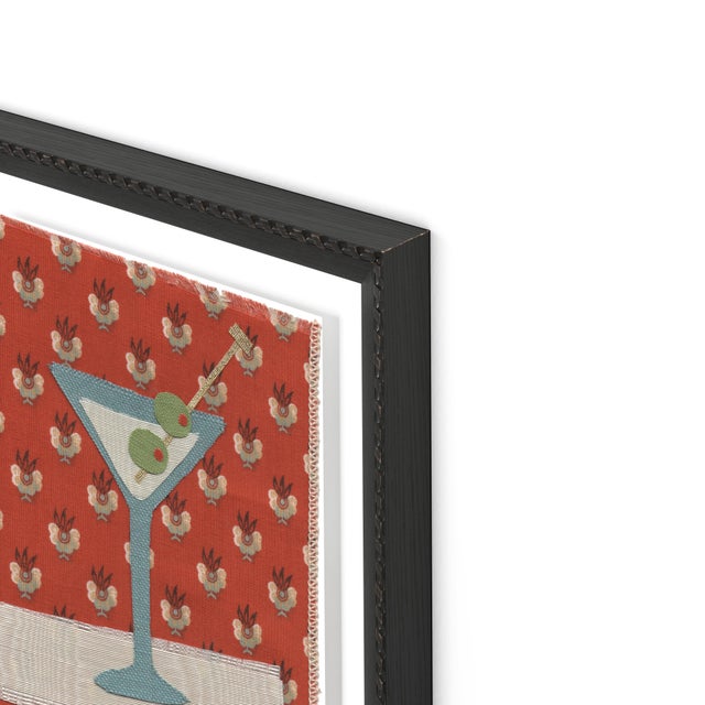 Contemporary Gemma the Martini by Willa Heart in Brimfield Black Frame, Mini Art Print For Sale - Image 3 of 5