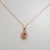 Metal Natural Padparadscha Sapphire Pendant With Earth-Mined Diamonds: Solid 14k Gold For Sale - Image 7 of 7
