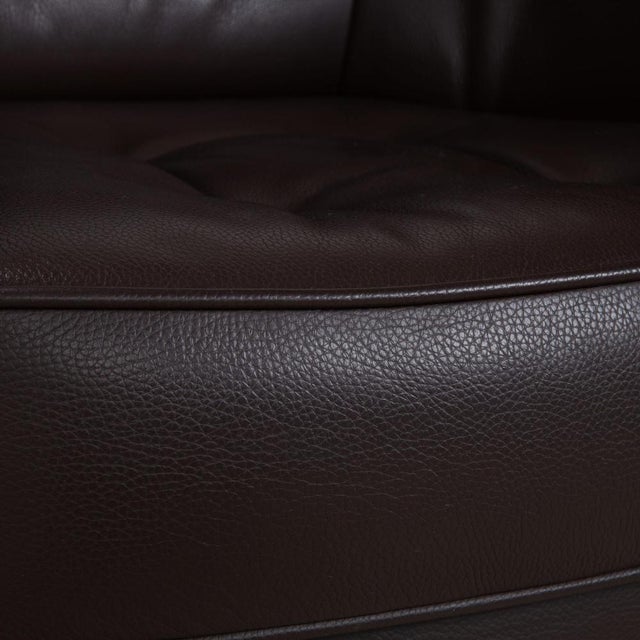 Modern Brown Leather Armchair from Erpo For Sale - Image 3 of 12
