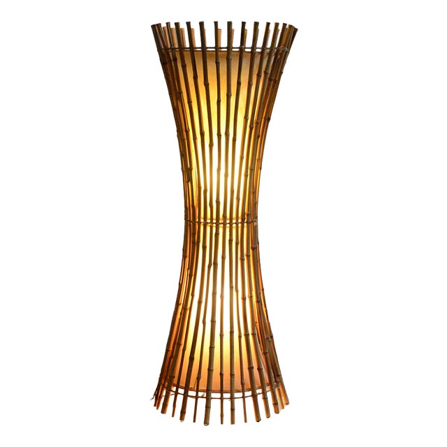 Bamboo Floor Lamp by Franco Albini, 1960s For Sale