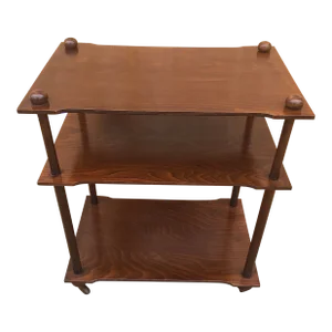 1970s Hollywood Regency 3 - Tier Side Table