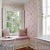 Sample - Schumacher x Happy Menocal Heraldic Wallpaper In Pink For Sale In Charlotte - Image 6 of 7
