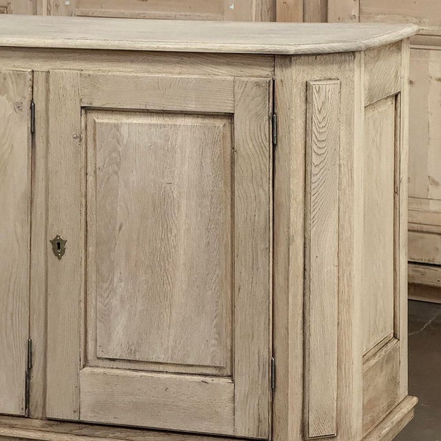 Wood Antique Rustic European Stripped Oak Buffet ~ Credenza For Sale - Image 7 of 18