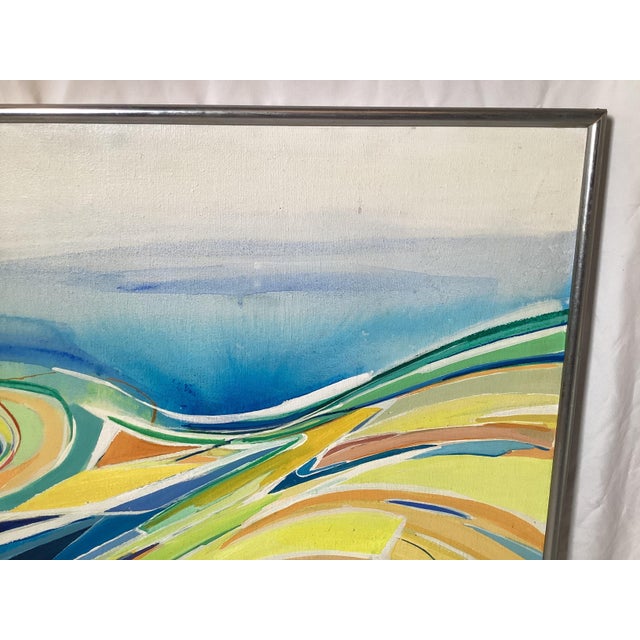 Mid Century Modern New Jersey Seascape Painting For Sale In Philadelphia - Image 6 of 9