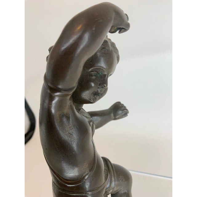 “Girl Dancing With Castanets”. 19th Century French Bronze For Sale - Image 10 of 13