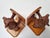 Wood Wooden Black Forest Bookends with Hand-Carved Bears by Geschwister Sarbach, Switzerland, 1930s, Set of 2 For Sale - Image 7 of 16