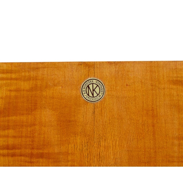 Mid-Century Birch Wardrobe by Oscar Nilsson for Nordiska Kompaniet, 1939 For Sale - Image 11 of 14