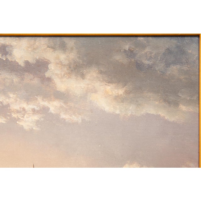 Dutch Moonlit River Landscape Painting by Jacobus Theodorus Abels (1803-66) For Sale - Image 4 of 18