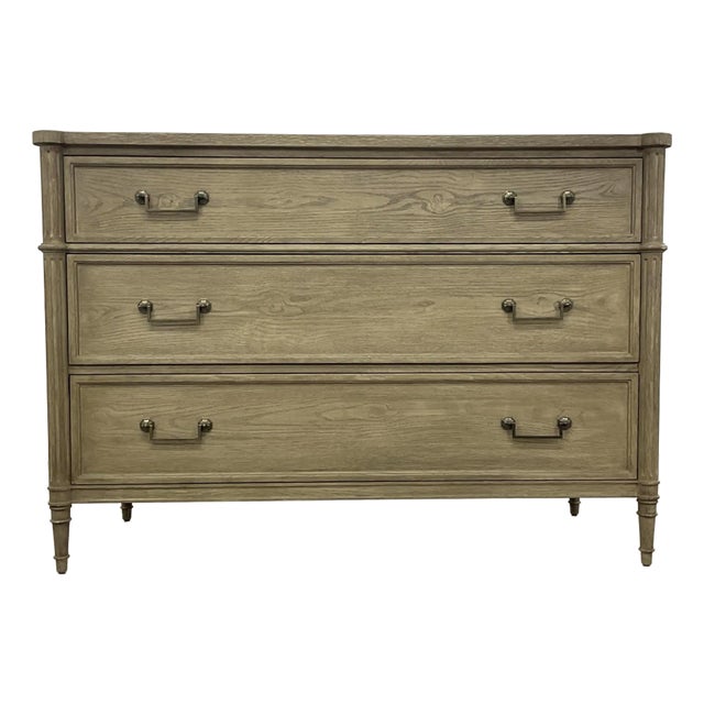 Jonathan Charles French Transitional Light Wood Kalpa Louis XVI Chest of Drawers For Sale