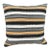 Turkish Hemp Pillow Cushion Natural Beige Black Cushion Cover 20"x20" For Sale