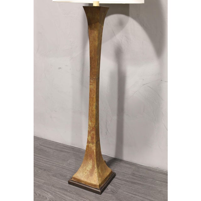 Verdigris Bronze Floor Lamp by Stewart Ross James for Hansen Lighting, 1960s For Sale In Dallas - Image 6 of 8